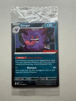 Pokemon TCG Gengar GameStop Stamp + 2001 Entei #34 Reverse Holo Promos - SEALED - Image 2