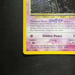 Pokemon Vintage Holo Rare Unown A Neo Discovery 14/75 - Image 5
