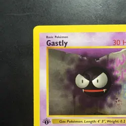 Pokemon Vintage 1st Edition Gastly 050/102 Base Set (Shadowless) Wotc 1999 - Image 2