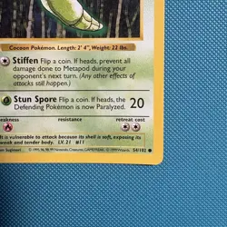 Pokemon Vintage 1st Edition Metapod 054/102 Base Set (Shadowless) Wotc 1999 - Image 4