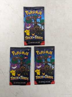 2024 Pokemon Trick Or Trade BOOster Pack (Sealed) X3 - Image 1