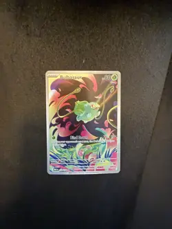 Pokemon Bulbasaur 133/132 Me01: Mega Evolution Illustration Rare Holo 80 HP - Image 1