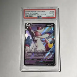 PSA 6 DARK SYLVEON V 2021 POKEMON 25th SWSH BLACK STAR PROMO POP 93 #134 - Image 1