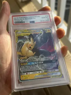 Pikachu & Zekrom GX #33 Pokemon Team Up - PSA 10 - Image 2