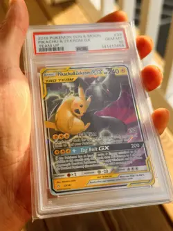 Pikachu & Zekrom GX #33 Pokemon Team Up - PSA 10 - Image 3
