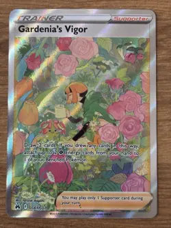 Gardenia's Vigor Pokemon TCG Crown Zenith Galarian Gallery FULL ART GG61/GG70 NM - Image 1