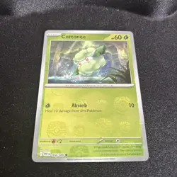 Pokemon TCG - Cottonee 004/086 Masterball Reverse Holo - White Flare S&V - Image 1