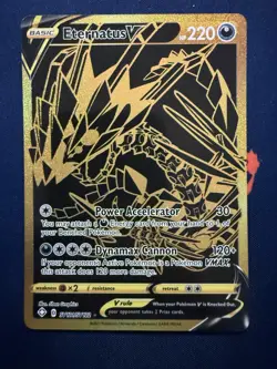 ETERNATUS V SV121/SV122 SECRET RARE SHINING FATES SHINY VAULT POKEMON - Image 1