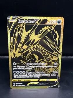 Pokemon TCG Eternatus v SV121/SV122 Shining Fates Gold Ultra Rare - Image 2