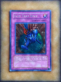 Yugioh Acid Trap Hole DDS-005 Parallel Secret Rare LP - Image 1