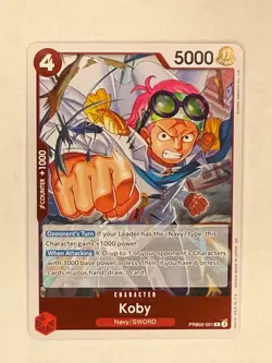 Koby PRB02-001 - Foil Rare - One Piece TCG: Premium Booster -The Best- Vol. 2 NM - Image 1