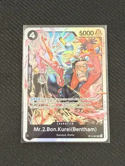 Mr.2.Bon.Kurei SR (Bentham) OP14-091 The Azure Sea's Seven Foil - Image 1