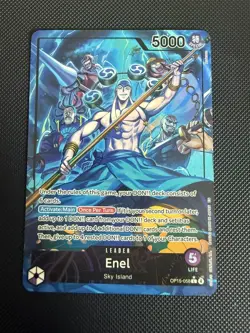 Enel OP15-058 Alternate Art Adventure On Kamis Island English One Piece NM - Image 1