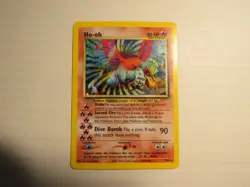 2001 Pokemon HO-OH #7/64 Neo Revelation Unlimited Holo Rare LP - Image 1
