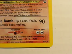 2001 Pokemon HO-OH #7/64 Neo Revelation Unlimited Holo Rare LP - Image 5