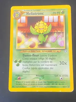 CARTE POKEMON HELIATRONC 50/111 FR PEU COMMUNE NEO GENESIS - TBE/EXC - Image 1