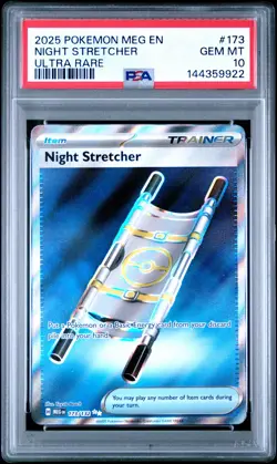2025 POKEMON MEG EN-MEGA EVOLUTION ULTRA RARE #173 NIGHT STRETCHER PSA 10 - Image 1