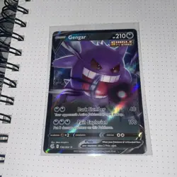Pokemon Gengar v TCG Swsh08: Fusion Strike Holo Ultra Rare 156/264 - Image 1