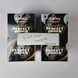 2x Pokemon TCG Perfect Order Half Booster Boxes 36 Packs Factory Sealed L1 - Image 1