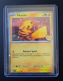 Pikachu Pokemon Day 2026 051/162 30th Anniversary Stamped Promo Holo Pokemon TCG - Image 1