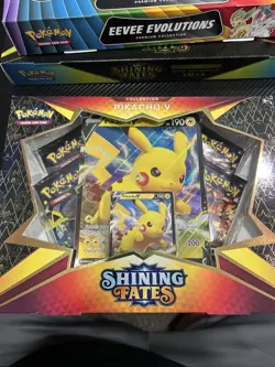 Pokemon TCG Shining Fates Pikachu V Collection Box Brand New Factory Sealed - Image 1
