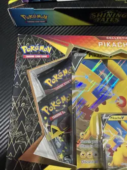 Pokemon TCG Shining Fates Pikachu V Collection Box Brand New Factory Sealed - Image 2