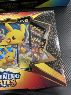 Pokemon TCG Shining Fates Pikachu V Collection Box Brand New Factory Sealed - Image 4