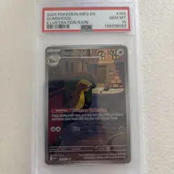 2025 POKEMON MEG EN GUMSHOOS #153 ILLUSTRATION RARE PSA 10!!! - Image 2