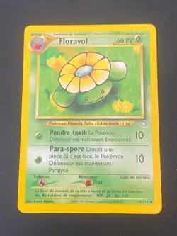 CARTE POKEMON FLORAVOL 49/111 FR PEU COMMUNE NEO GENESIS - TBE/EXC - Image 1