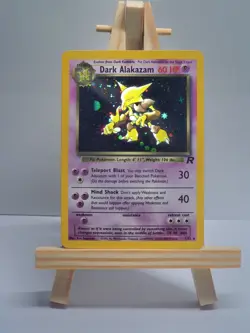 Dark Alakazam 1/82 Pokemon Card TCG Team Rocket Unlimited Holo - Image 1