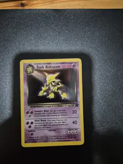 Pokemon Dark Alakazam TCG Team Rocket Holo Card 1/82 Unlimited - Image 1