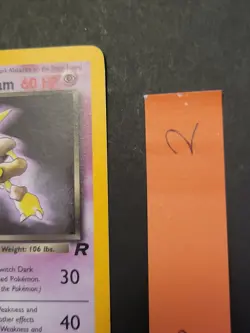Pokemon Dark Alakazam TCG Team Rocket Holo Card 1/82 Unlimited - Image 2