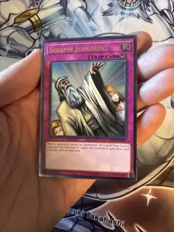 (WNU) Solemn Judgment OP12-EN003 Unlimited Edition Ultimate Rare YuGiOh VLP - Image 4