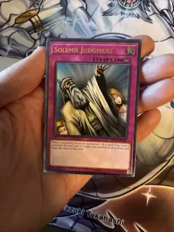 (WNU) Solemn Judgment OP12-EN003 Unlimited Edition Ultimate Rare YuGiOh VLP - Image 5