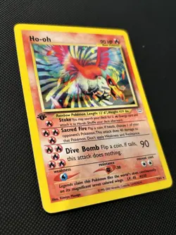 2001 Pokemon Ho-oh Neo Revelation 1ST Edition #7 NM-M - Image 3