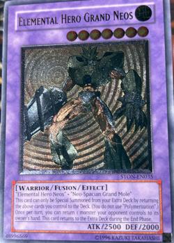 Yugioh: Elemental Hero Grand Neos - STON-EN035 - Ultimate Rare - Unlimited - NM - Image 3