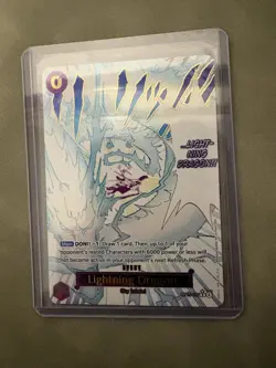 One Piece TCG Lightning Dragon Alt Art OP15-077 - Image 1