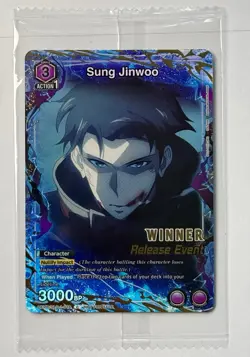 Union Arena Solo Leveling Sung Jinwoo Release Event WINNER SLG-1-019 English - Image 1