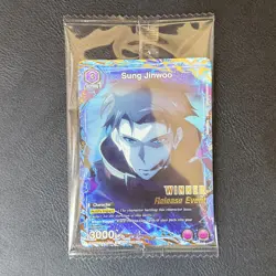 Union Arena Solo Leveling Sung Jinwoo Release Event WINNER SLG-1-019 English - Image 1