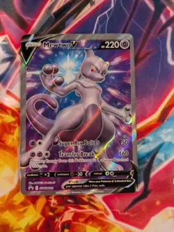 Mewtwo V SWSH229 SWSH: Sword & Shield Promo Cards Holo LP pokemon card - Image 2