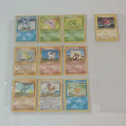 Pokemon Base Set German 1st edition 10 Cards lot - Image 1