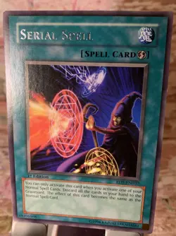 Serial Spell Rare 1st Edition RDS-EN037 Yu-Gi-Oh! TCG card anime - Image 1