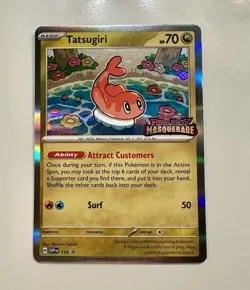 Tatsugiri SVP118 Twilight Masquerade Prerelease Promo Holo Rare Pokemon Card - Image 1