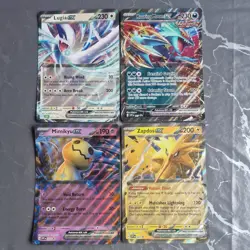 4 x JUMBO Pokemon EX Promo Holo TCG Cards Large Jumbo Lugia Zapdos Mimikyu B11 - Image 1
