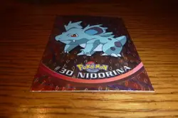 1999 Topps Chrome Pokemon Card Nidorina #30 Holo HP Tv Animation - Image 2