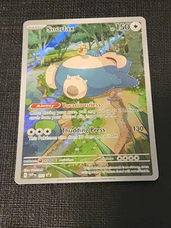 Snorlax 051 Pokemon 151 Sv: Scarlet & Violet: 151 ETB Black Star Promo Card ENG - Image 1