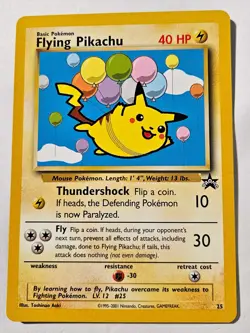 Pokemon Card - TCG Flying Pikachu Promo Regular Card #25 - Image 1