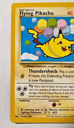 Pokemon Card - TCG Flying Pikachu Promo Regular Card #25 - Image 3