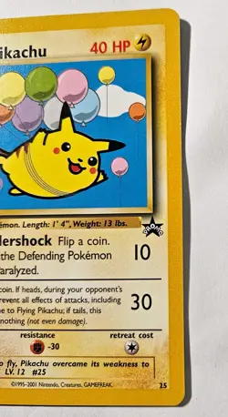 Pokemon Card - TCG Flying Pikachu Promo Regular Card #25 - Image 4