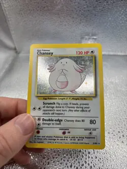 Pokemon English TCG Chansey Base Set Holo Unlimited Rare Card 3/102 LP - Image 4